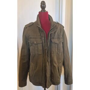Levis Strauss Co. Green Army Military Style Sherpa Lined Men's Jacket M